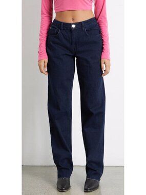 WEWOREWHAT Dark Blue Low Rise Dad Jeans Sz 27 NWT